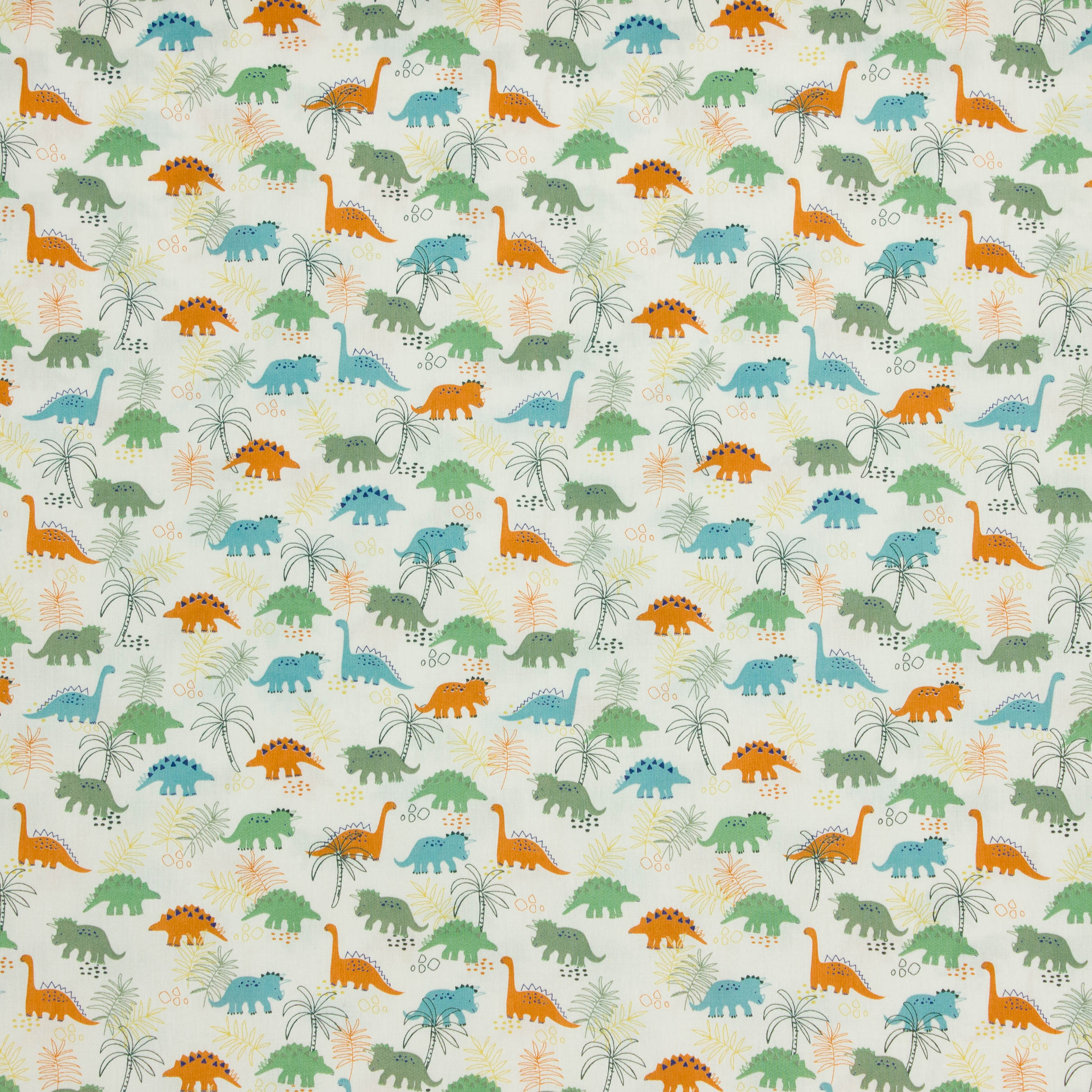 Katoen poplin 'Dino's Ecru'